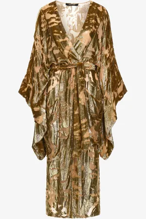 Roberto Cavalli Lunga Vestaglia in Velluto D??vor??