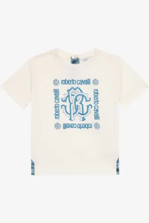 Roberto Cavalli T-Shirt Con Logo E Monogram RC