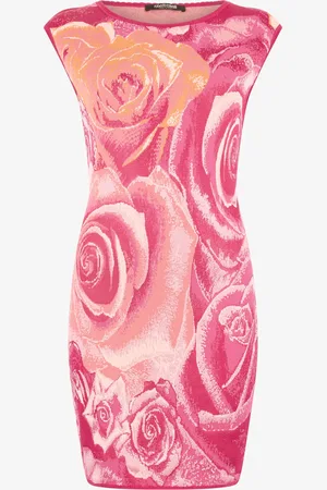 Roberto Cavalli Mini Abito Con Stampa Garden Rose