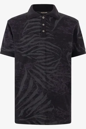 Roberto Cavalli Polo Con Stampa Animalier