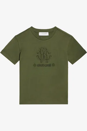 Roberto Cavalli T-Shirt Con Monogram RC E Logo
