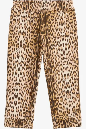 Roberto Cavalli Pantaloni Sportivi Con Stampa Jaguar Skin