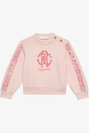Roberto Cavalli Felpa Con Monogram RC Cheetah Skin