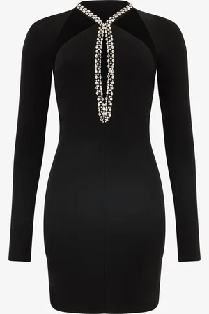 Roberto Cavalli Mini Abito Con Cut-Out E Scollo Gioiello