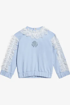 Roberto Cavalli Felpa Con Monogram RC E Pizzo