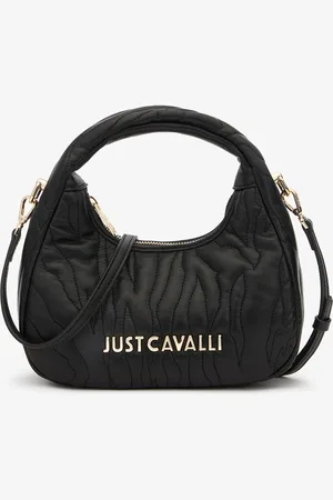 Roberto Cavalli Borsa Hobo Impunturata Con Logo
