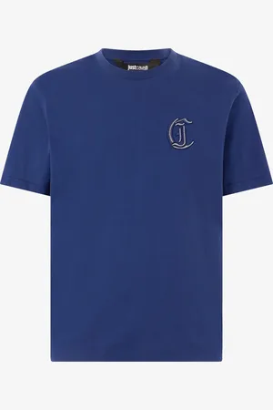 Roberto Cavalli T-Shirt Con Monogram Sul Petto