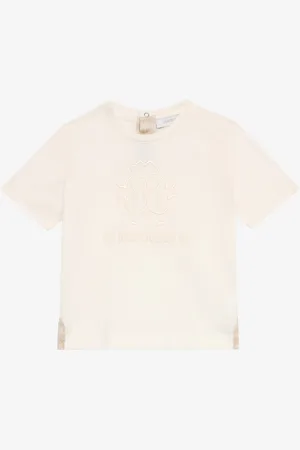 Roberto Cavalli T-Shirt Con Logo Ricamato In Tono