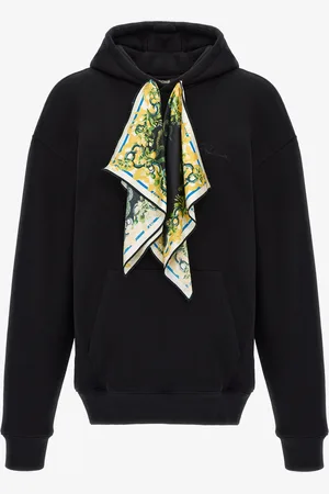 Roberto Cavalli Felpa dettaglio lacci stampa Lemon Snake