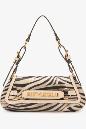 Roberto Cavalli Borsa A Spalla Con Stampa Tiger Skin E Logo