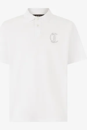 Roberto Cavalli Polo Con Monogram JC In Rilievo