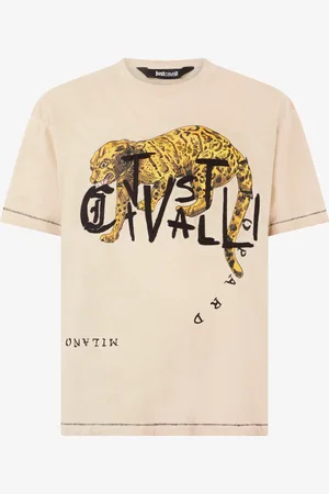 Roberto Cavalli T-Shirt Con Leopardo