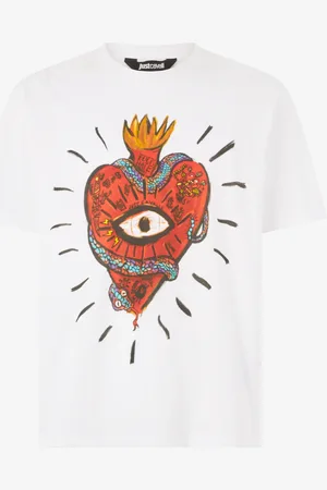 Roberto Cavalli T-Shirt Con Cuore