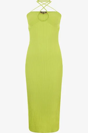 Roberto Cavalli Abito Midi A Costine
