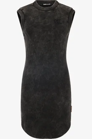 Roberto Cavalli Mini Abito A Costine Con Monogram JC