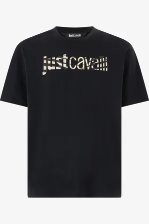 Roberto Cavalli T-Shirt Con Logo Animalier