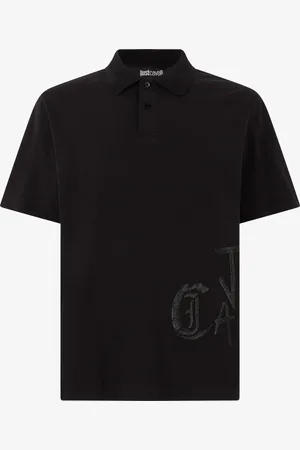 Roberto Cavalli Polo Con Monogram E Lettering