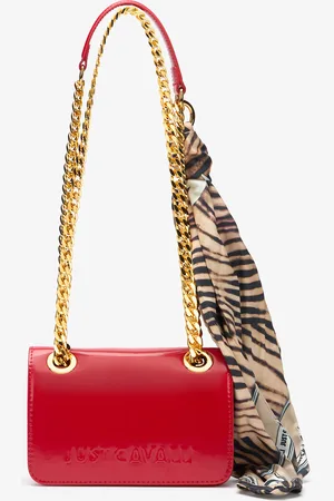 Roberto Cavalli Borsa Con Manici A Catena E Foulard