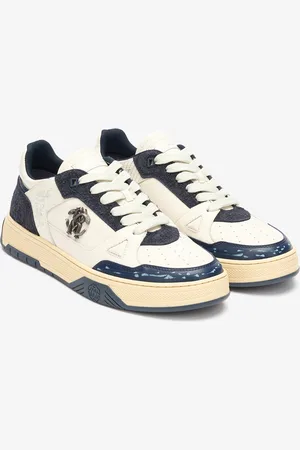Roberto Cavalli Sneakers Con Inserti E Monogram Mirror Snake