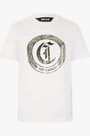Roberto Cavalli T-Shirt Con Monogram JC
