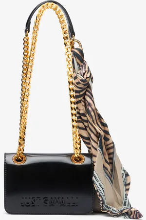 Roberto Cavalli Borsa Con Manici A Catena E Foulard