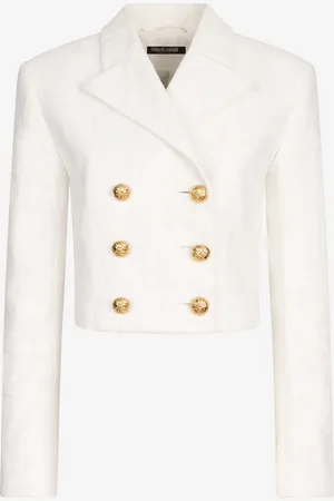 Roberto Cavalli Giacca Corta Stampa Wall