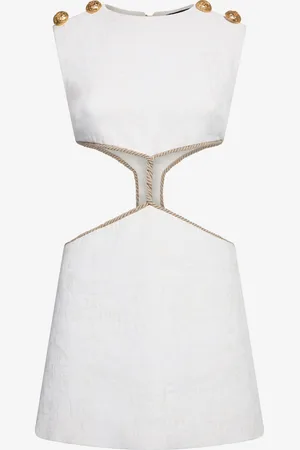 Roberto Cavalli Abito Mini Stampa Wall Cut-Out