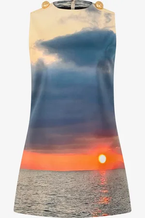 Roberto Cavalli Abito Corto Stampa Sunrise