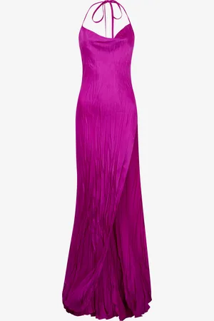 Roberto Cavalli Abito Lungo Seta Stropicciata