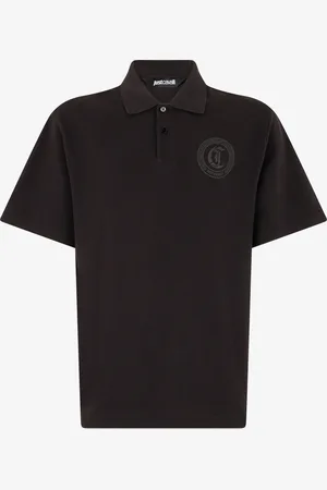 Roberto Cavalli Polo Con Ricamo Monogram JC