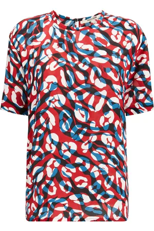 Roberto Cavalli Tiger and Jaguar-Print Silk T-Shirt