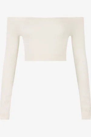 Roberto Cavalli Crop Top Spalle Scoperte