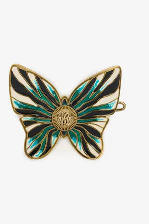 Roberto Cavalli Fermaglio Per Capelli Farfalla Stampa Ray Of Sea