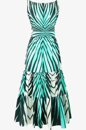 Roberto Cavalli Abito Midi Stampa Ray Of Sea