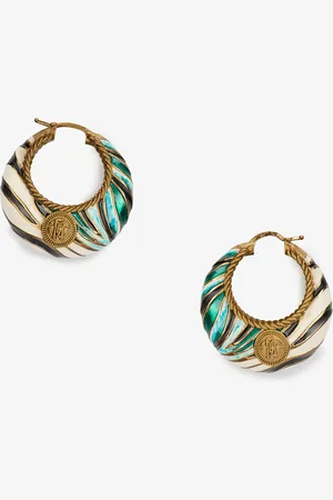 Roberto Cavalli Orecchini a Cerchio Stampa Ray of Sea
