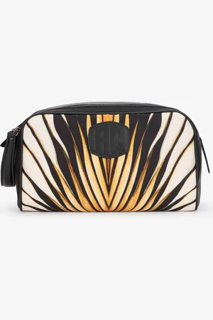 Roberto Cavalli N??cessaire Con Stampa Ray Of Gold