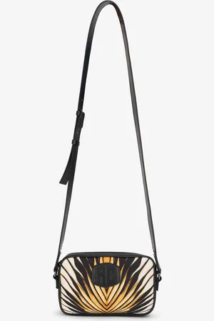 Roberto Cavalli Camera Bag Con Stampa Ray Of Gold