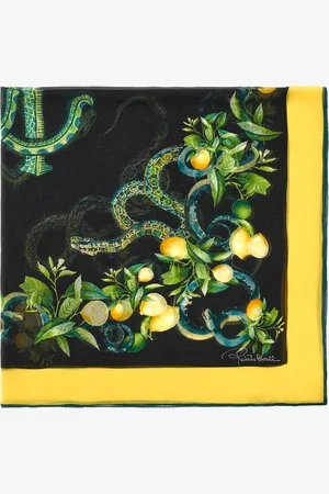 Roberto Cavalli Scialle con stampa LEMON