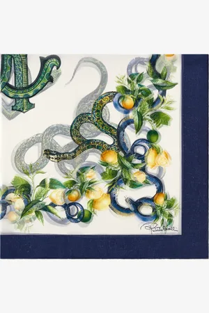 Roberto Cavalli Scialle con stampa LEMON