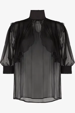 Roberto Cavalli Top drappeggiato in seta