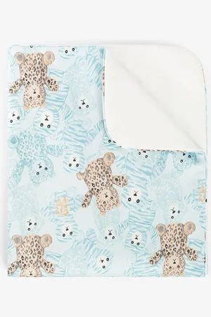 Roberto Cavalli Coperta con Monogram RC e stampa Teddy Bear