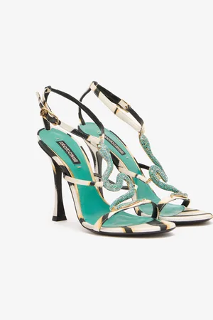Roberto Cavalli Sandalo Scarpe Stampa Ray Of Sea