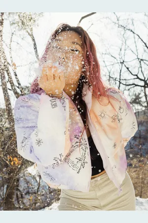 Roxy Chloe Kim - Giacca bomber con cerniera da Donna
