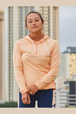 Roxy Pure Pursuit - Felpa con semi zip e cappuccio da Donna