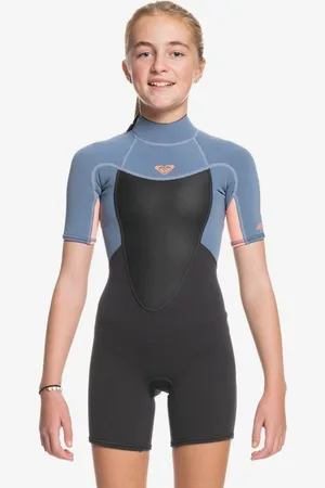 Roxy 2/2mm Prologue - Muta estiva a maniche corte con zip posteriore da Ragazza 8-16