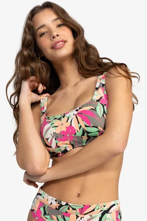 Roxy Printed Beach Classics - Reggiseno bikini coppa D da Donna