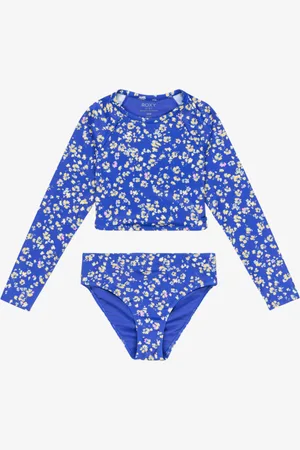 Roxy Shadow Floral - Rashguard in due pezzi con maniche corte da Ragazza 6-16