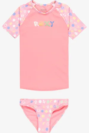 Roxy Dot - Rashguard in due pezzi con maniche corte da Ragazza 2-7
