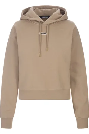 Jacquemus Le Hoodie Gros Grain In Beige