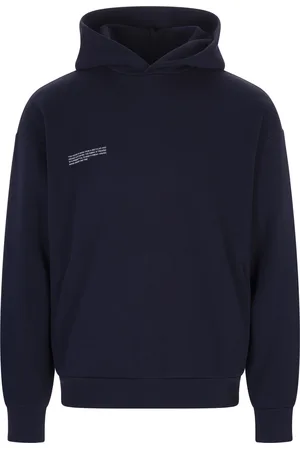 The Pangaia Felpa Con Cappuccio Signature Core Blu Navy Unisex